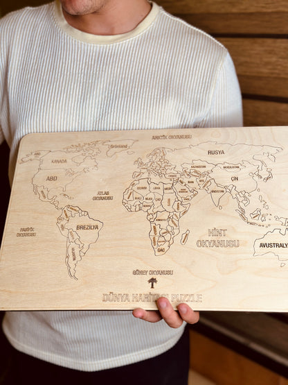 Dünya  Haritası Puzzle