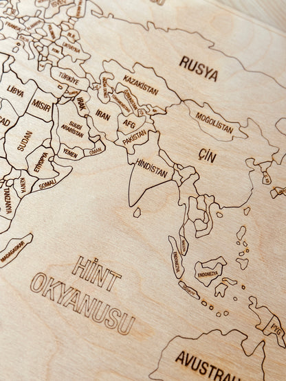 Dünya  Haritası Puzzle