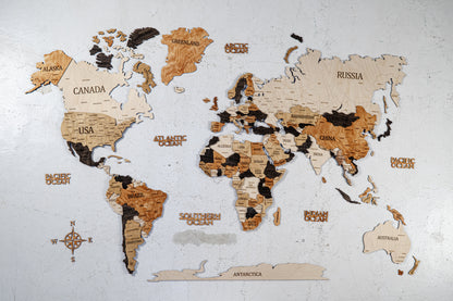 Dünya Haritası Dekorasyonu