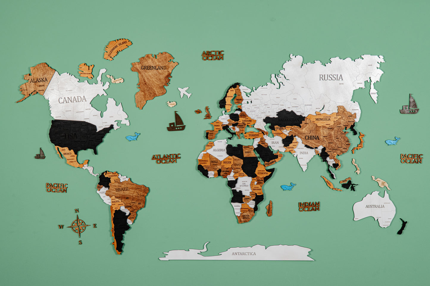 Dünya Haritası Dekorasyonu