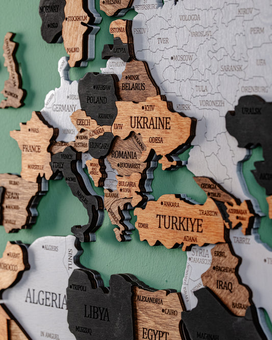 Dünya Haritası Dekorasyonu