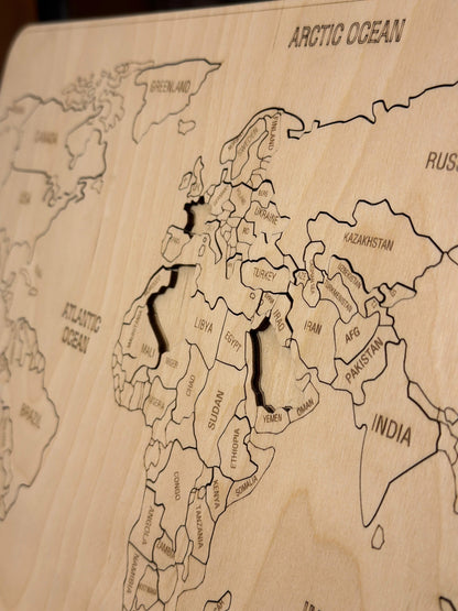 Dünya  Haritası Puzzle